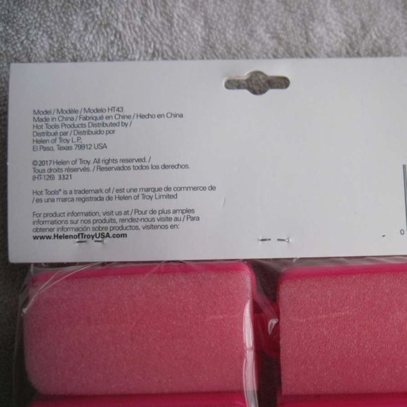 6 Hot Tools 1 1/2" Foam Rollers Hair Curlers Snap Lock Closure Sleep In Pro Curl - Picture 7 of 8